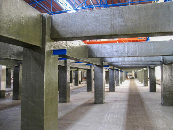 梁、柱襯貼玻璃鋼